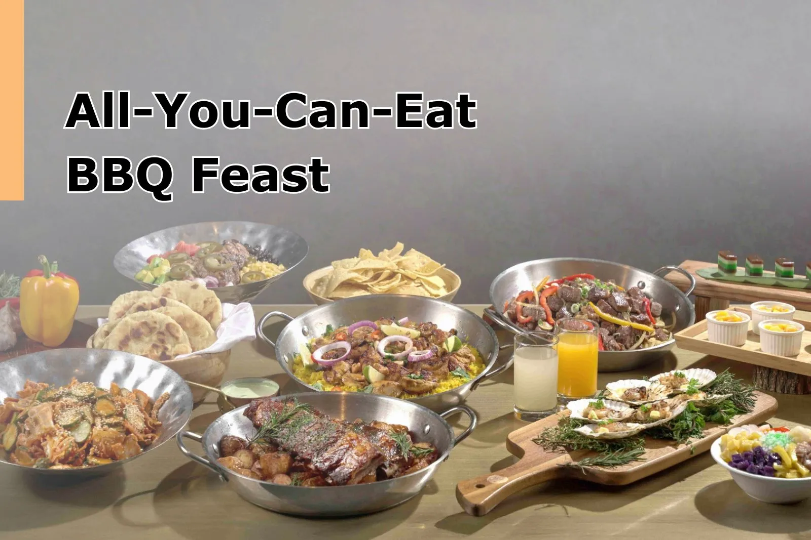 Sunny Buffet presents the “All - You - Can - Eat BBQ Feast”, featuring a curated selection of classic barbecue dishes from around the world. Enjoy a cross-border culinary journey without leaving the country.